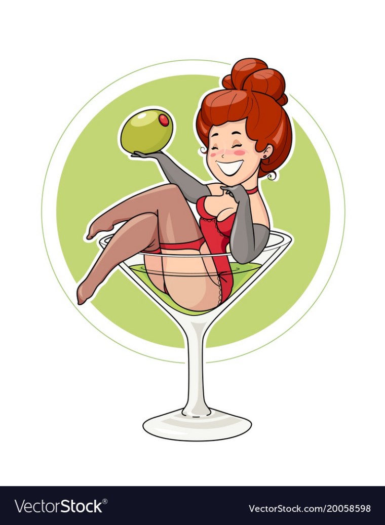 Девушка в рюмке