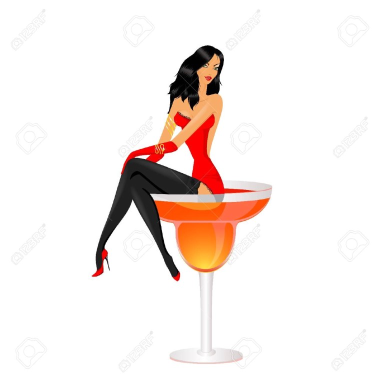 Девушка с бокалом