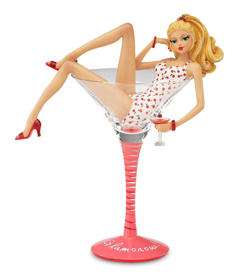 Торт с девушкой в бокале