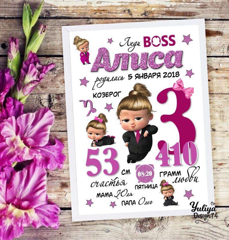 Детская метрика с боссами