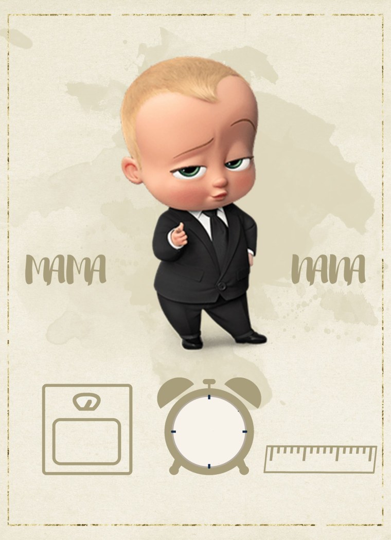 Метрика для мальчика босс молокосос