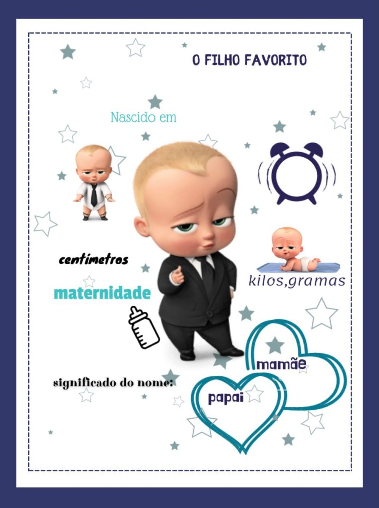 Метрика для мальчика босс молокосос