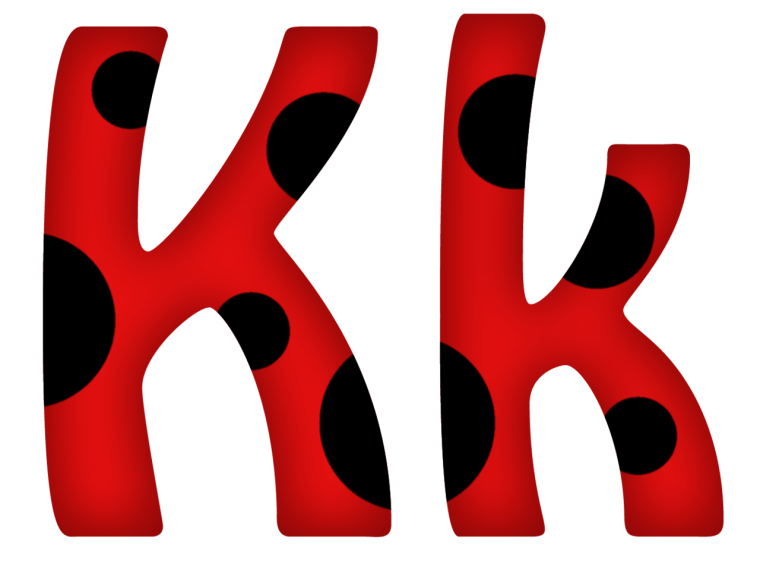 Алфавит в стиле леди баг