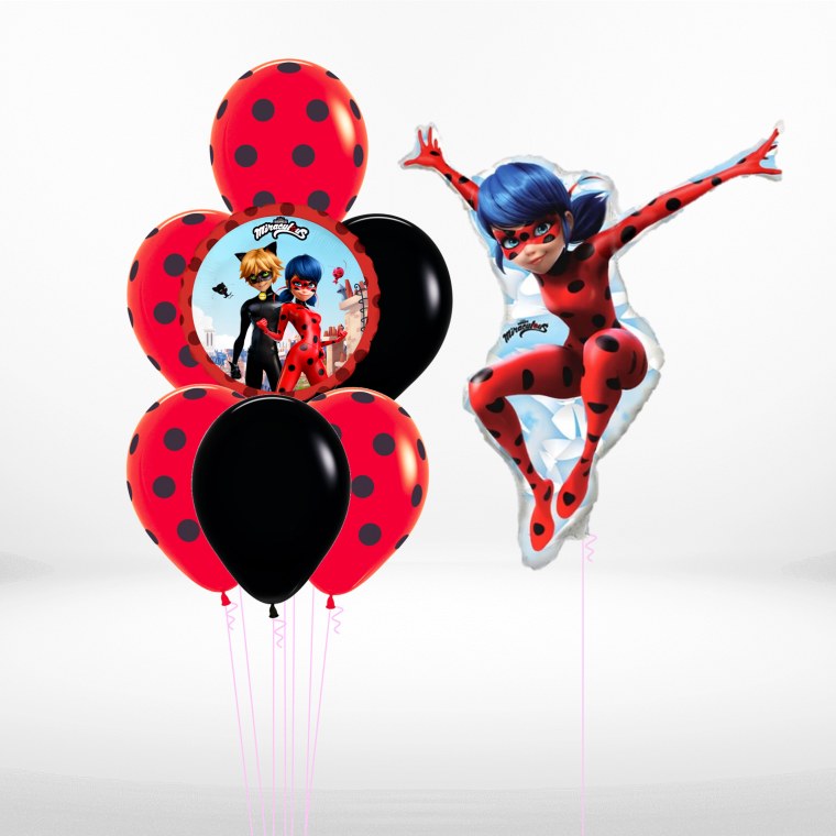 Фольгированный круг леди баг