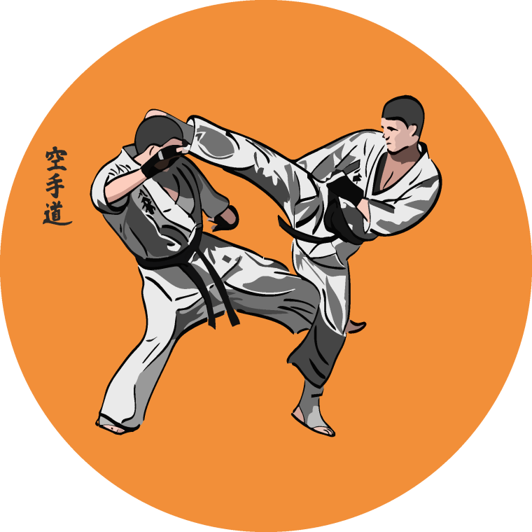 Карате иллюстрация