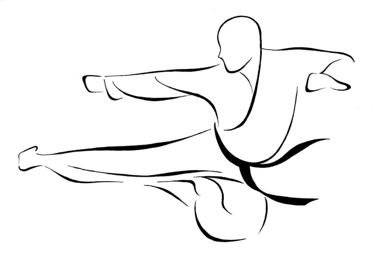 Каратист рисунок