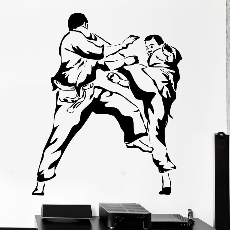 Каратэ киокушинкай силуэт