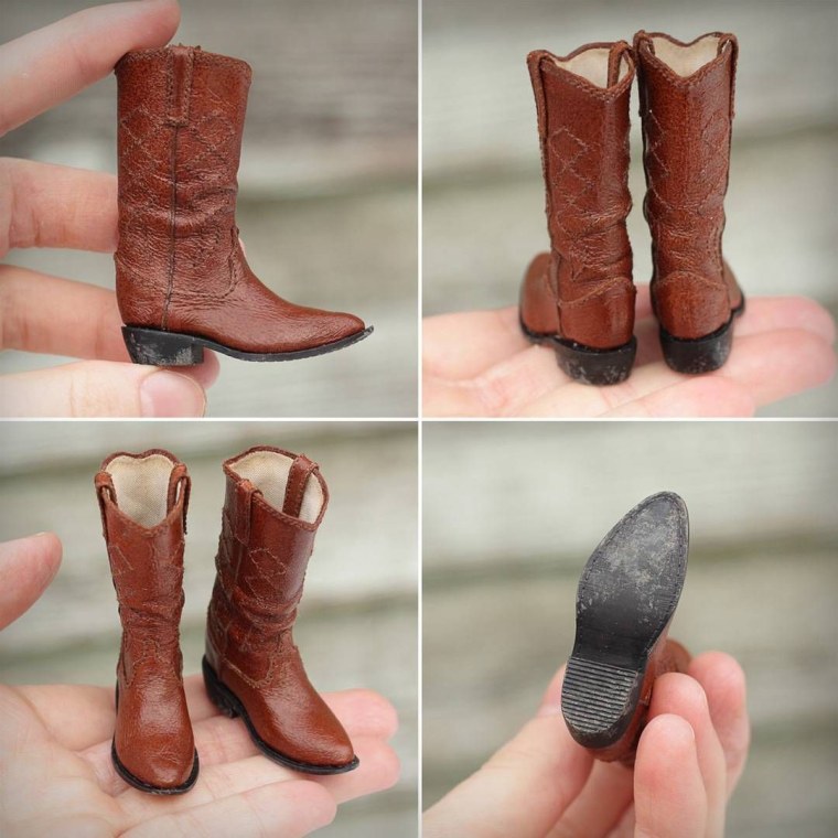 Кожаные ботиночки для куклы