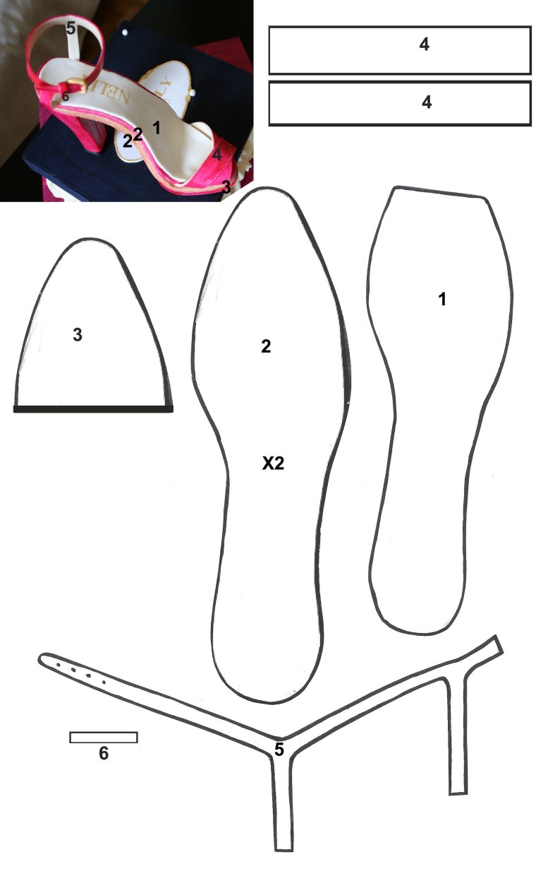 Выкройки туфли для кукол Барби