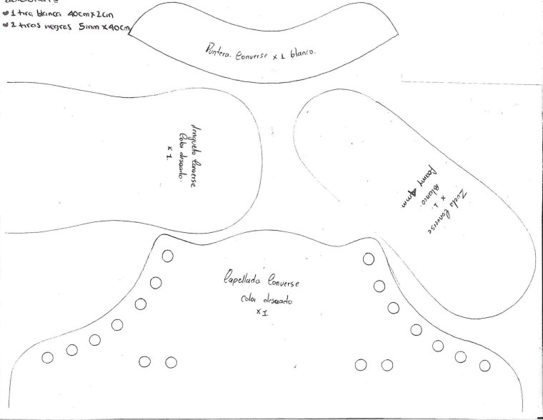 Обувь для минифи выкройка