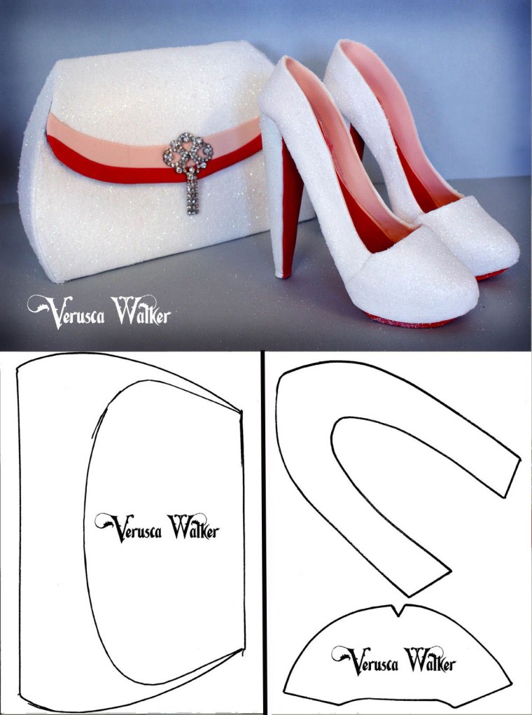 Выкройка туфли