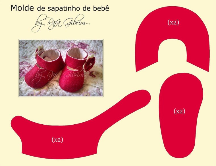 Выкройка обуви для интерьерной куклы