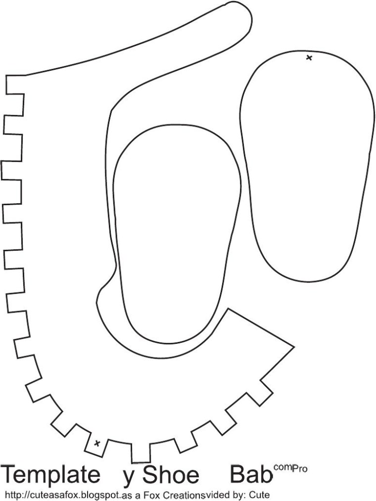 Детские сандали выкройка