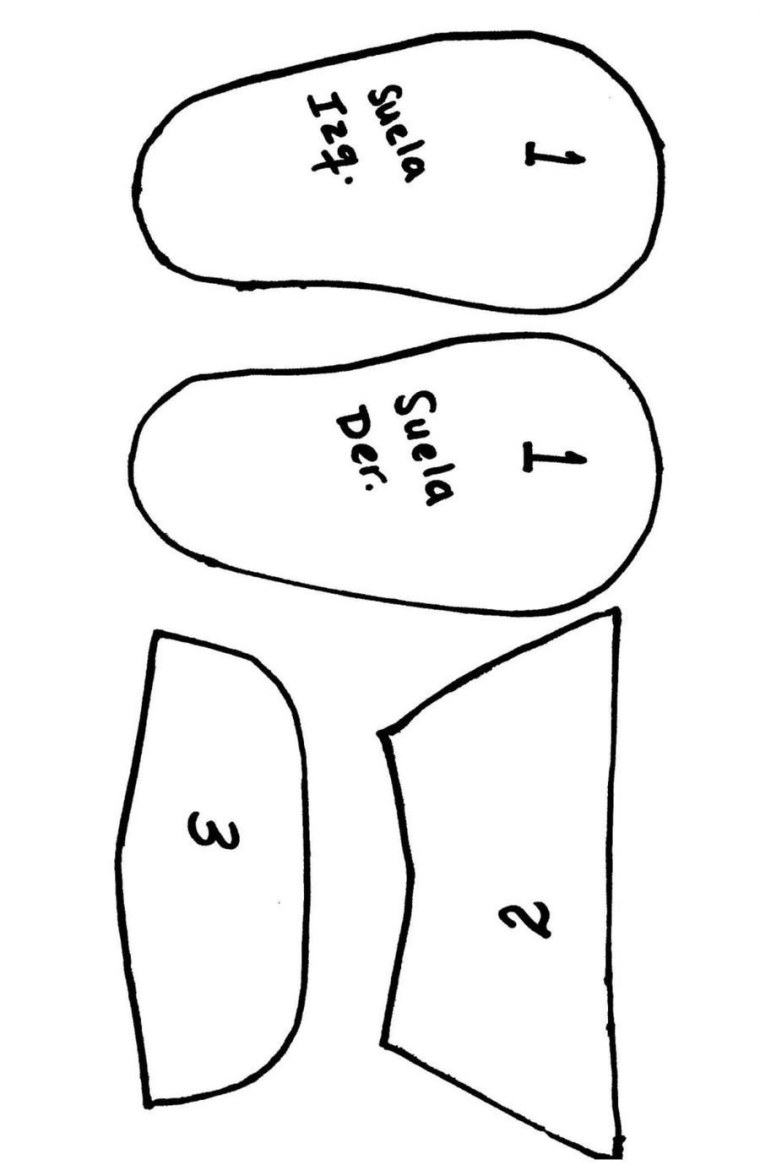 Детские сандали выкройка