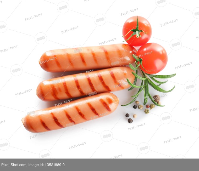 Сосиски сверху