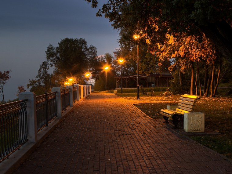 Ночной парк Красноперекопска