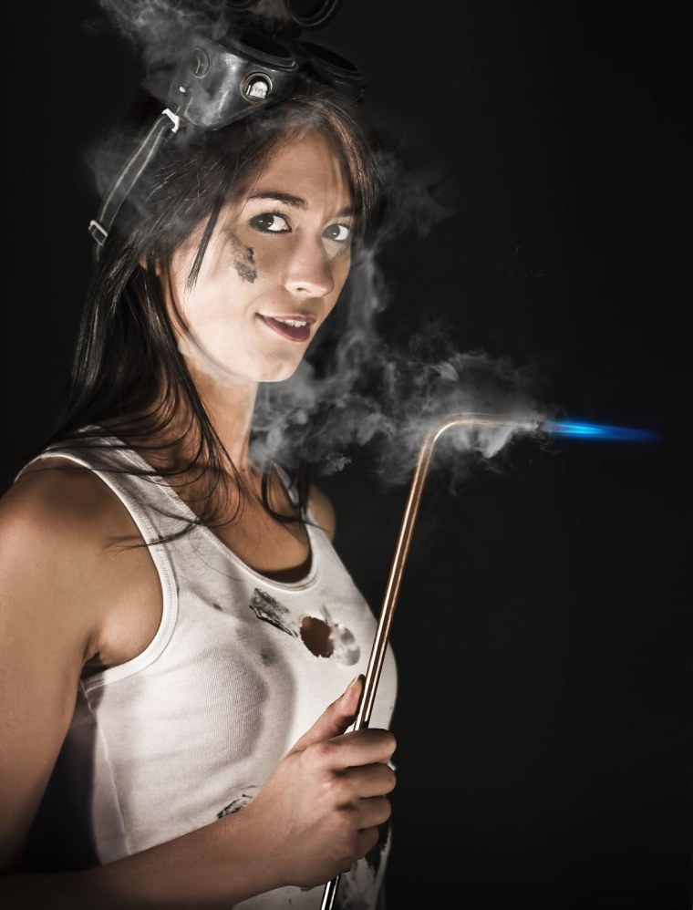 Сварка девушка