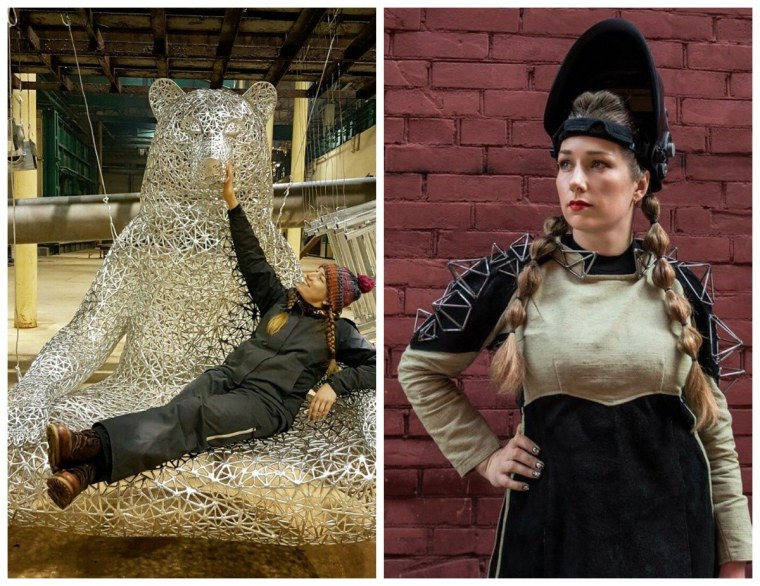 Девочка сварщица