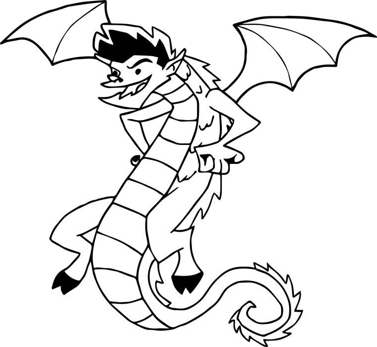 Американский дракон Джейк Лонг черный дракон