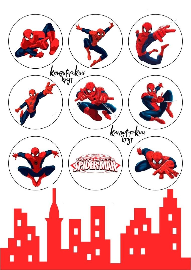 Топперы человек паук