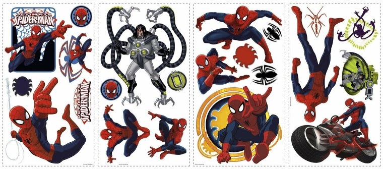 Наклейки для мальчиков человек паук