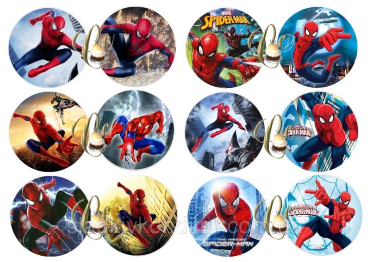 Человек паук печать для капкейков