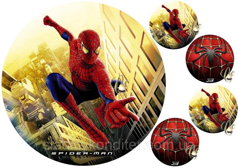 Человек паук печать на торт