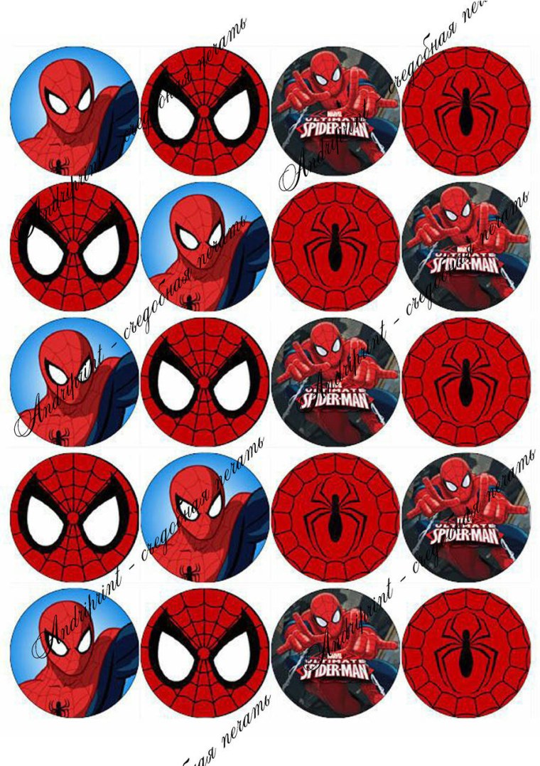 Топперы человек паук