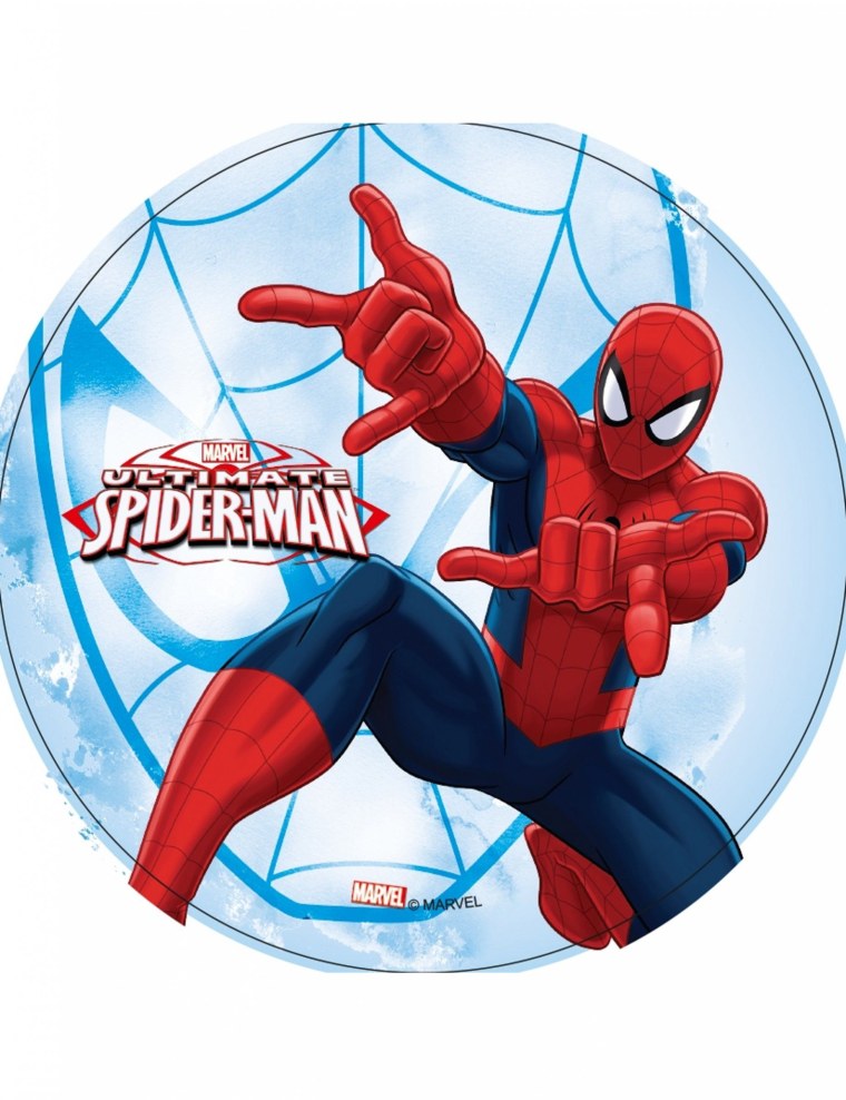 Вафельная картинка человек паук