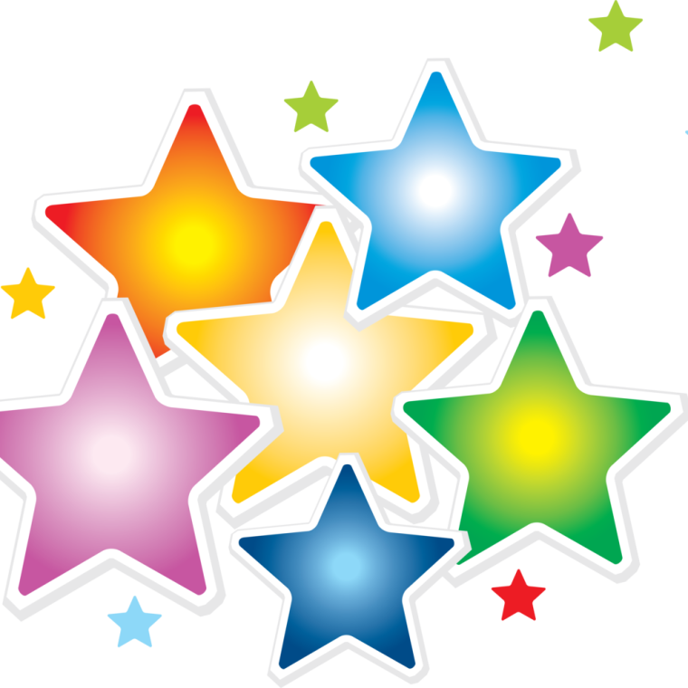 Звездочки на прозрачном фоне