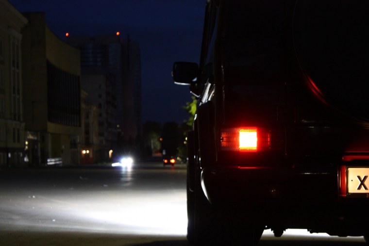 Фары Гелика в ночи