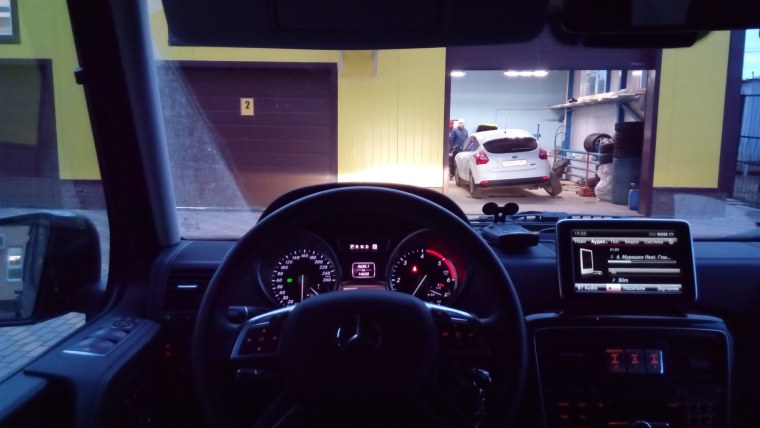 Гелендваген салон ночью