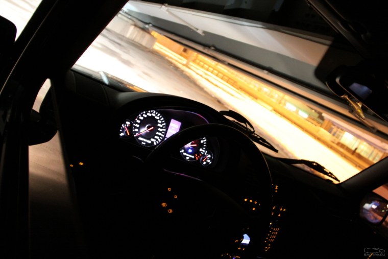 Вид из салона Гелика зима