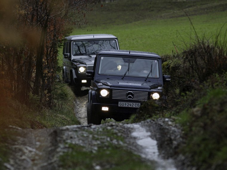 Mercedes Benz Gelandewagen на бездорожье