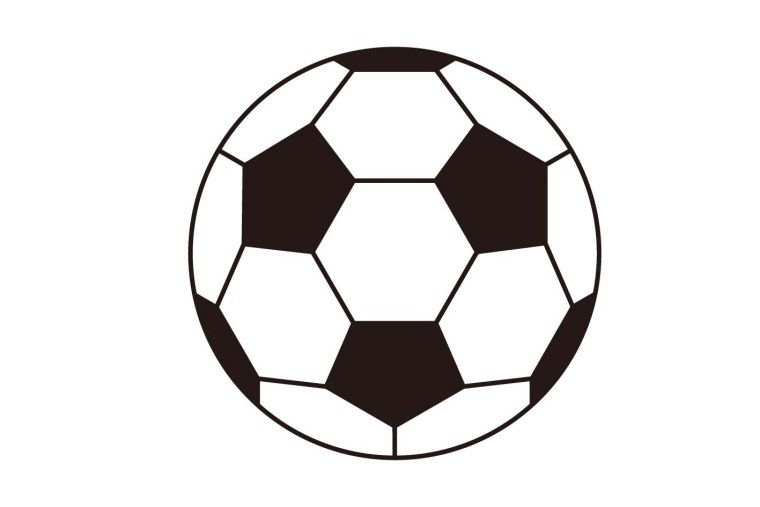 Трафарет футбольный мяч для торта