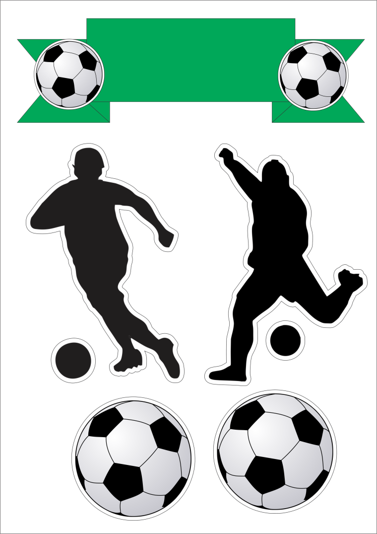 Макет для печати футбол