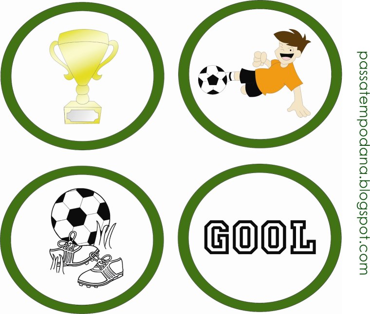 Шаблоны медали на вечеринку в стиле футбола