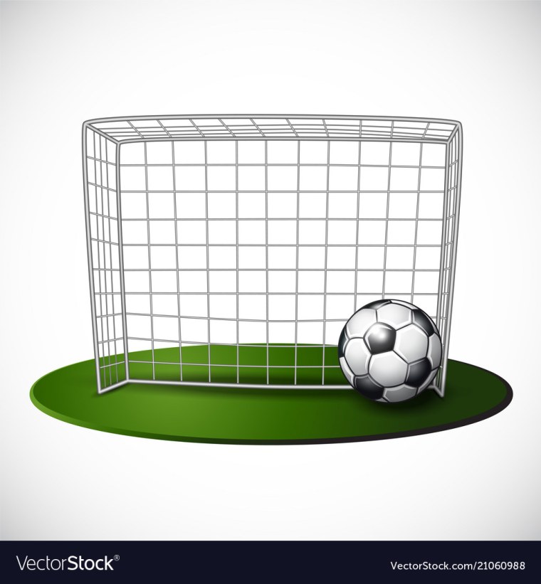 Футбольная мяч и ворота для печати