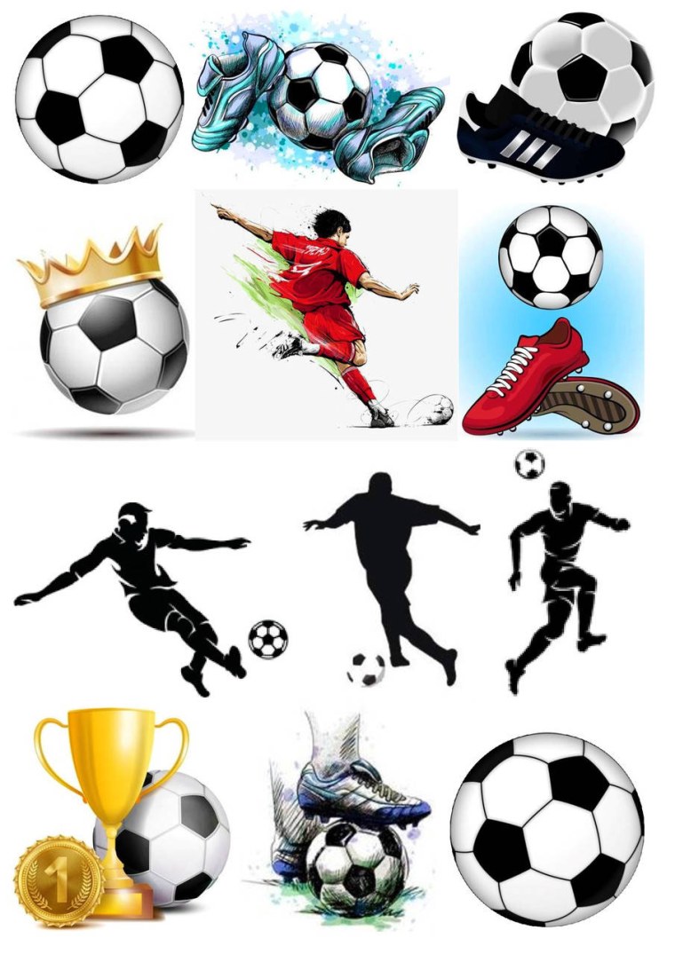 Вафельные картинки футбольная тематика