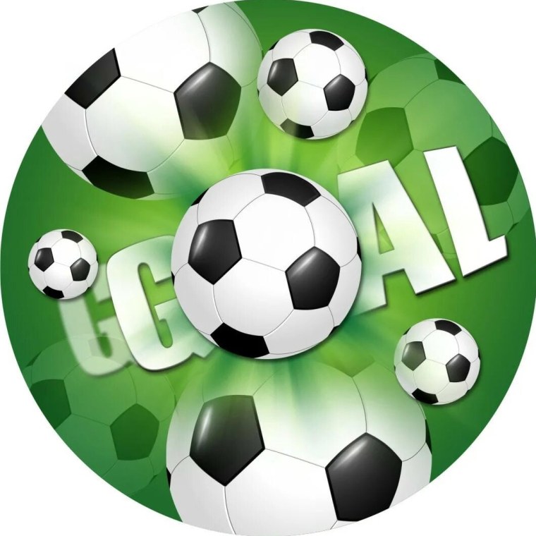 Надпись в футбольном стиле