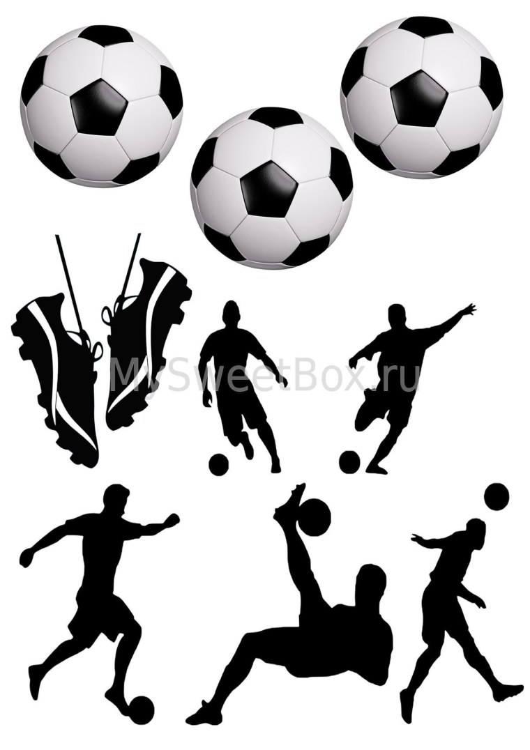 Футбольный мяч для печати на сахарной бумаге