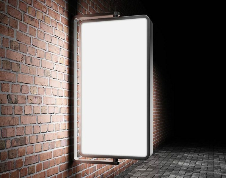 Световой короб Mockup