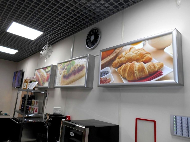 Световые короба с климпрофилем