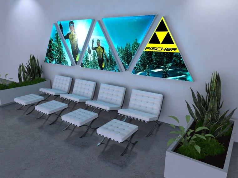 Световой короб в интерьере