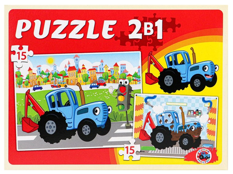 Пазл «синий трактор»