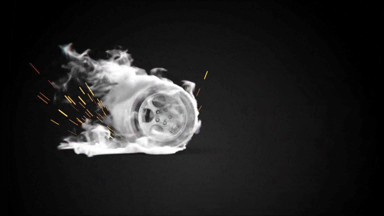 Дым из под колес