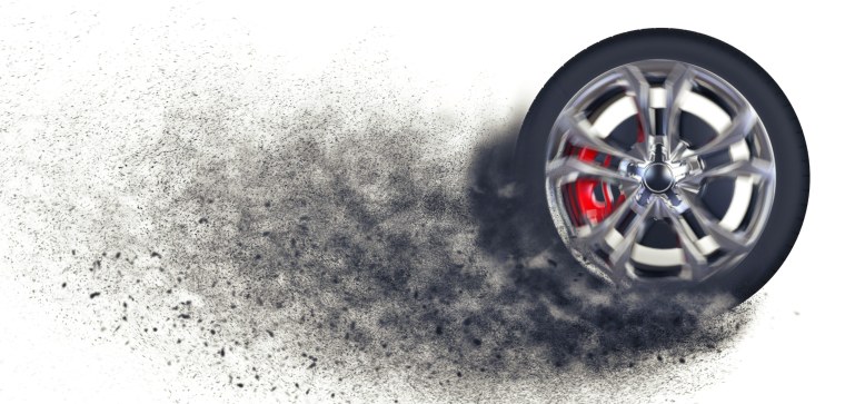 Брызги от колес машины для фотошопа