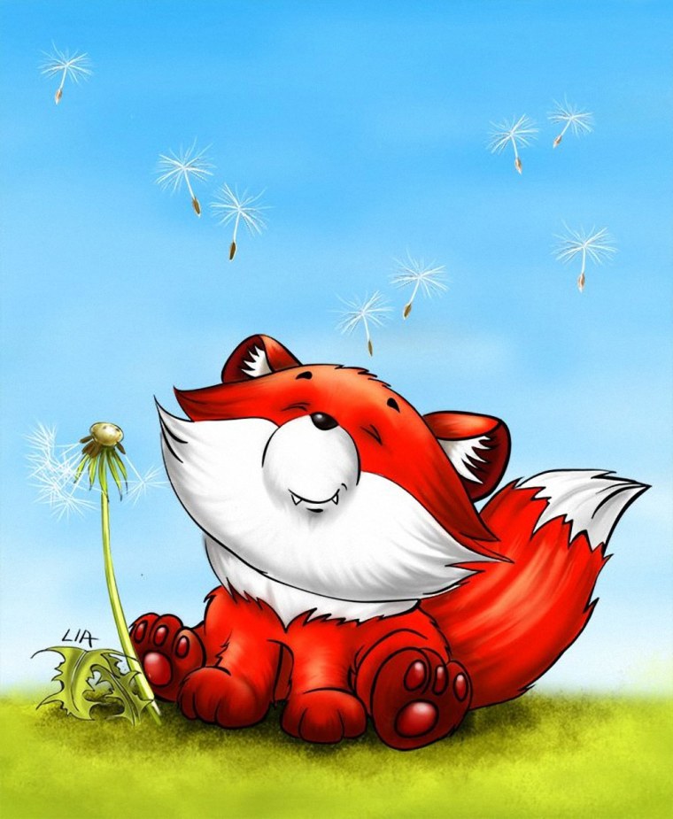 Лиса поздравляет