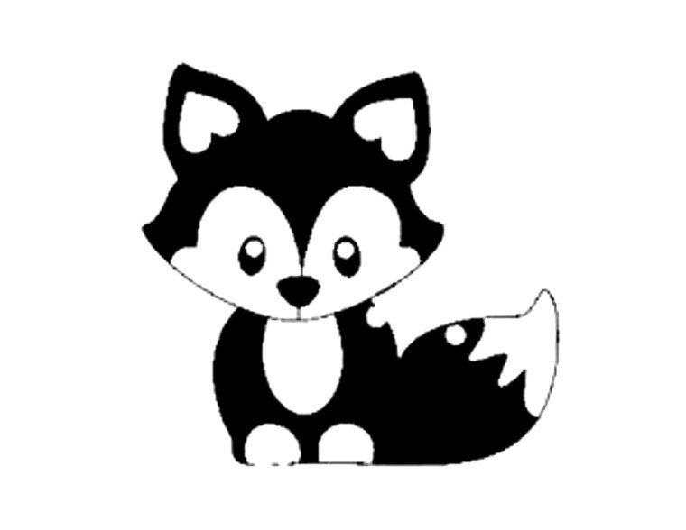Трафарет лисы
