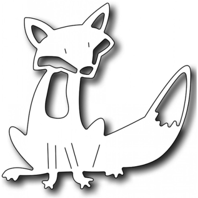 Трафарет лисы для вырезания